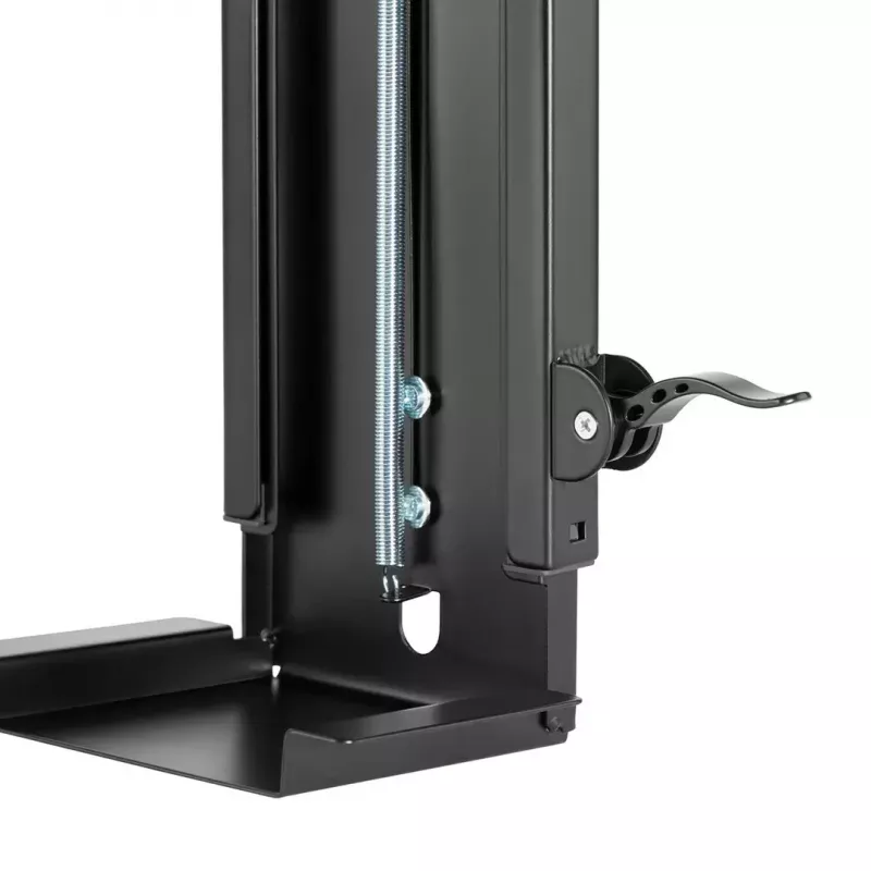 Onderdesk computerhouder MACLEAN MC-885, verstelbaar, handmatige hoogteverstelling, voor maximaal 10 kg, zwart