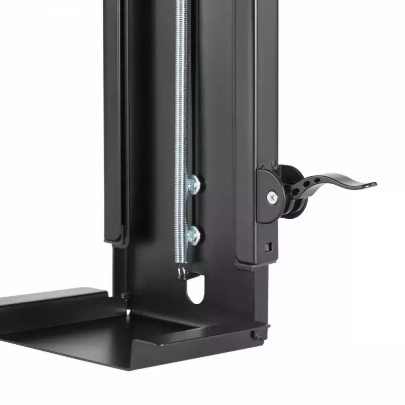 Onderdesk computerhouder MACLEAN MC-885, verstelbaar, handmatige hoogteverstelling, voor maximaal 10 kg, zwart