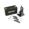 Durchzieh-messenslijper Work Sharp Precision Adjust Elite 09DX066 — verstelbare hoek, diamantstenen, lederafwerking, nylon etui