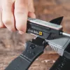 Durchzieh-messenslijper Work Sharp Precision Adjust Elite 09DX066 — verstelbare hoek, diamantstenen, lederafwerking, nylon etui