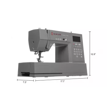 Singer HD6805C Heavy Duty Computergestuurde naaimachine, 586 steken, 9 knoopsgaten, grijs
