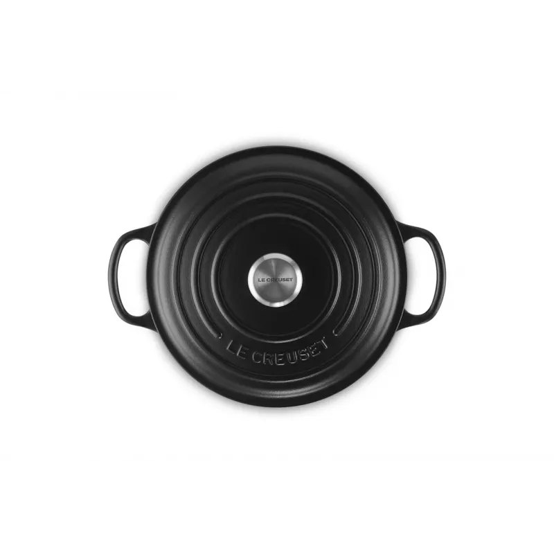Le Creuset Signature 3,3 L rond zwart