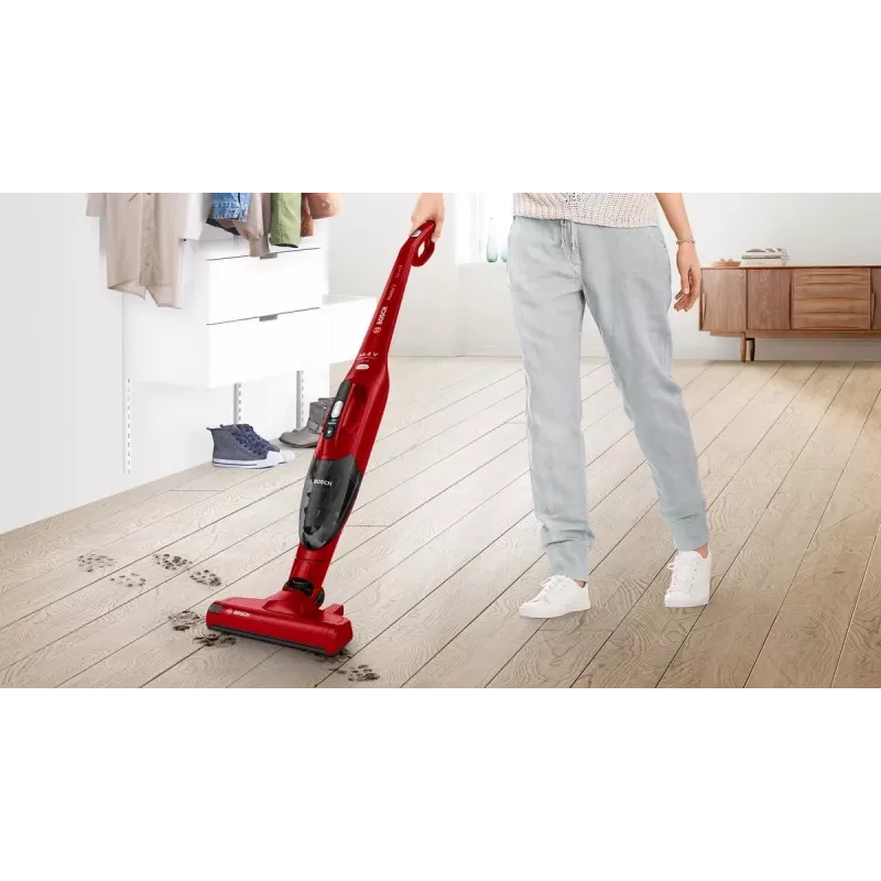 Bosch Series 2 BBHF214R 2-in-1 accu-stofzuiger rood
