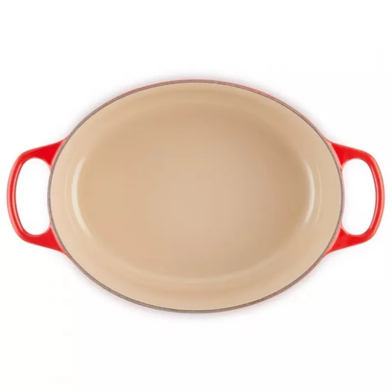 Le Creuset Signature braadpan ovaal 29 cm kersenrood