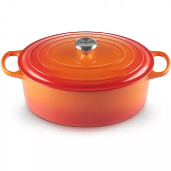 Le Creuset Signature braadpan ovaal 33cm ovenrood (21178330902430)