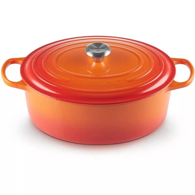 Le Creuset Signature braadpan ovaal 33cm ovenrood (21178330902430)