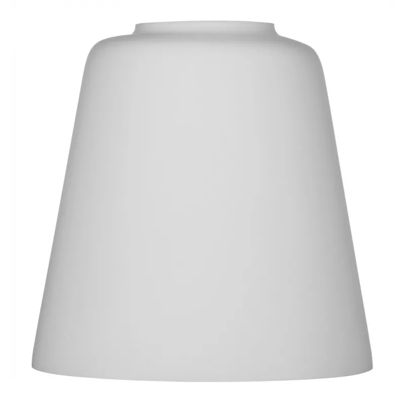 Lampenkap ActiveJet EMILY glas, wit — diameter 12 cm, hals 40 mm, hoogte 120 mm