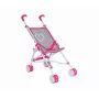 Poppenwagen milly mally Julia Prestige roze — lichte compacte poppenwagen, model 2722