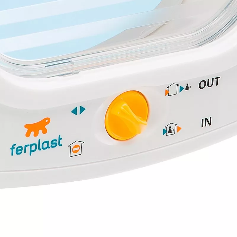 FERPLAST Swing 9 - deur voor middelgrote honden en grote katten, wit