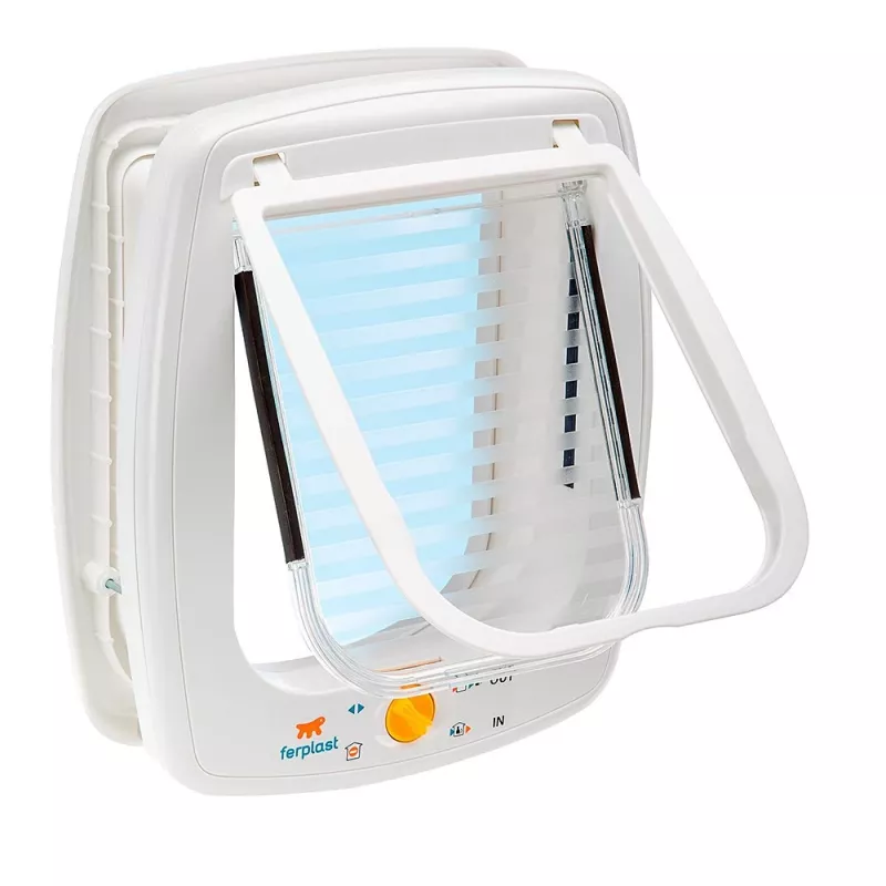 FERPLAST Swing 9 - deur voor middelgrote honden en grote katten, wit
