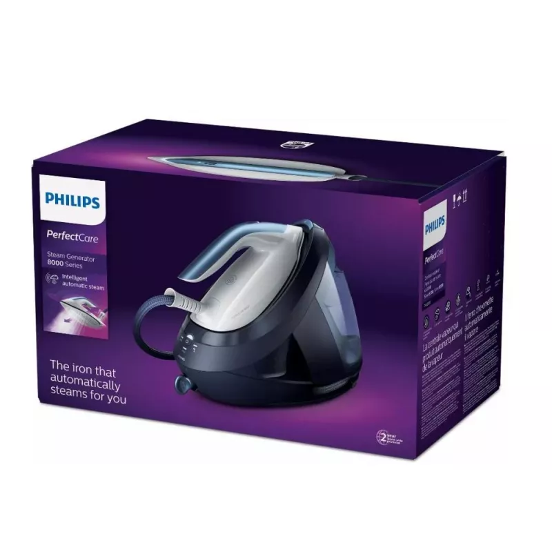 Stoomstrijkstation Philips PSG8030/20 – 2700 W, 1,8 L watertank, SteamGlide Elite strijkzool, 600 g stoomstoot
