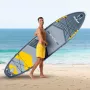 Opblaasbaar SUP-board Rebel ACTIVE 350x81x15 cm set - model RBA-4500, allround-touring-paddleboard