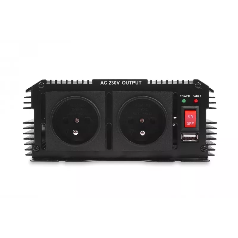 Spanningsomvormer Volt 800/1200W 24V naar 230V model 20039