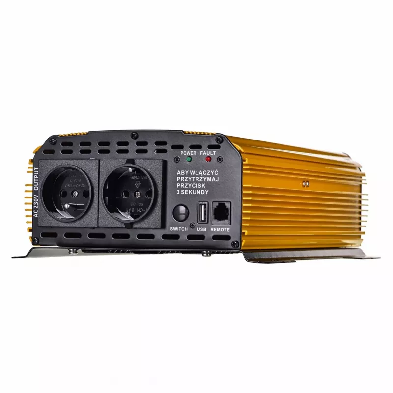 Volt Polska Sinus Plus 4000 12/230 V Zuivere sinus-omvormer, 2000 W continu / 4000 W piek