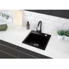 Granieten spoelbak met enkele kom Deante zwart Zorba