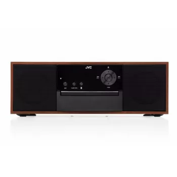 Mini-toren muzieksysteem JVC RD-E761, 2x8 W RMS, Bluetooth 4.2, USB, CD, FM, houten behuizing, zwart