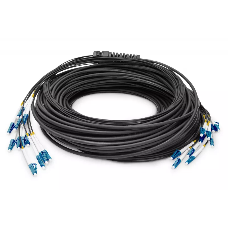 Digitus voorgeassembleerde glasvezel universele breakout-kabel singlemode OS2 12 vezels LC/UPC 100m
