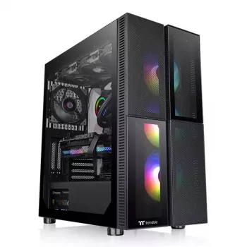 PC-behuizing Thermaltake Versa T26 TG ARGB midi tower zwart