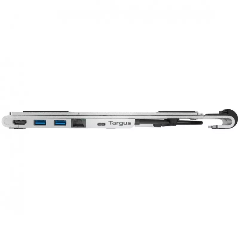 Draagbare standaard met geïntegreerd dock dockingstation + notebook-houder USB-C 3.2 Gen 1 Thunderbolt 3