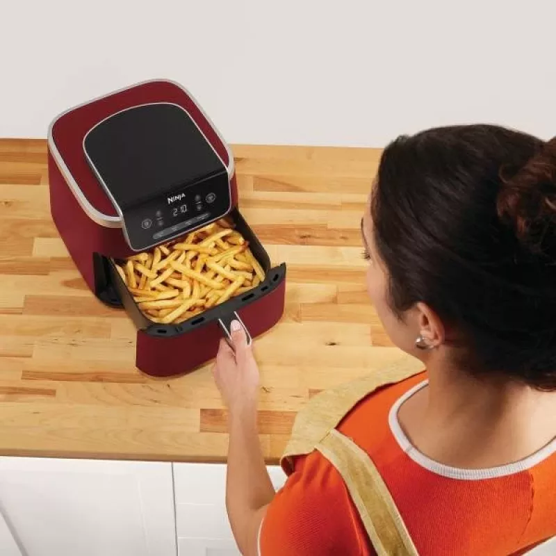 Ninja AF140EUCM friteuse single 4,7 L staande heteluchtfriteuse kaneelkleur