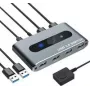 Techly USB 3.0-switch 2 pc-ingangen 4 uitgangen - 4-poorts - USB 2.0