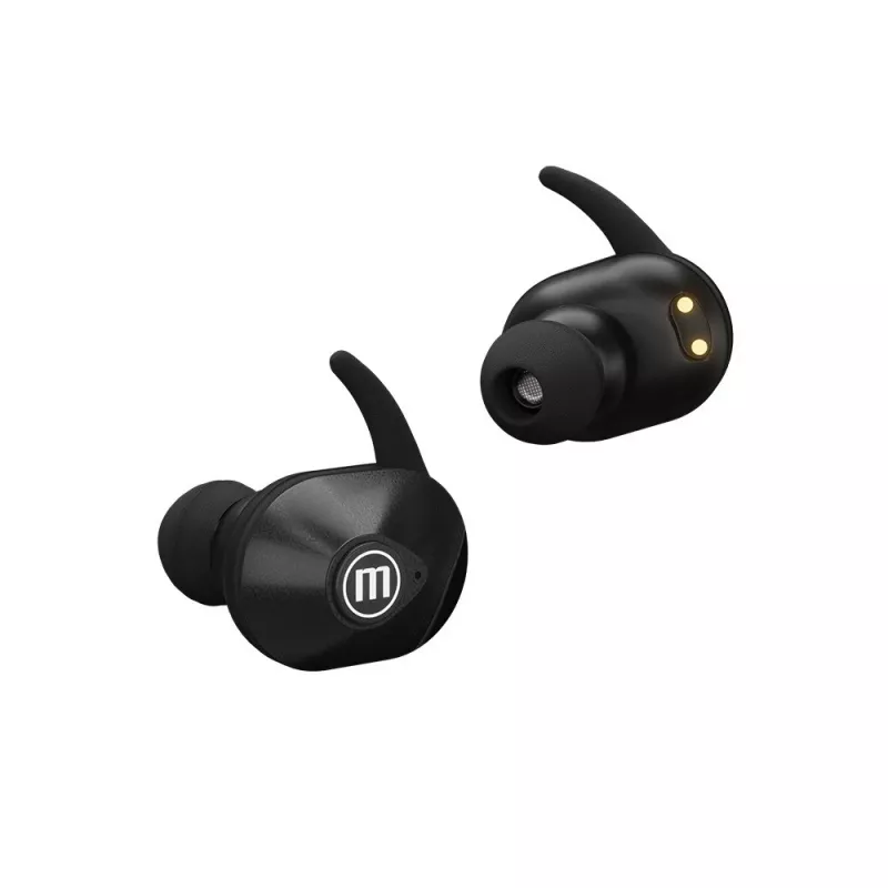 MAXELL MINI DUO draadloze in-ear-koptelefoon met oplaadcase zwart