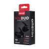 MAXELL MINI DUO draadloze in-ear-koptelefoon met oplaadcase zwart