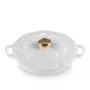 Le Creuset Gourmet Professional kookpan bloem 26 cm wit