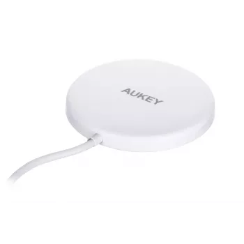 AUEKY Aircore Magnetic LC-A1 Draadloze magnetische oplader QI USB-C 15W wit