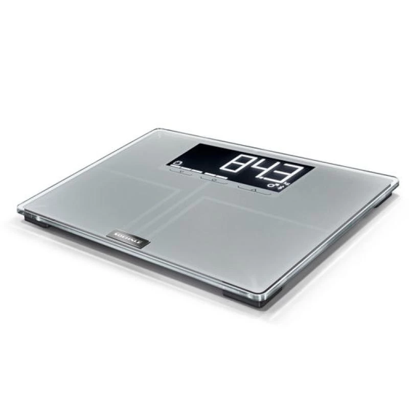 Soehnle Shape Sense Connect 200 rechthoekig zilver elektronische personenweegschaal