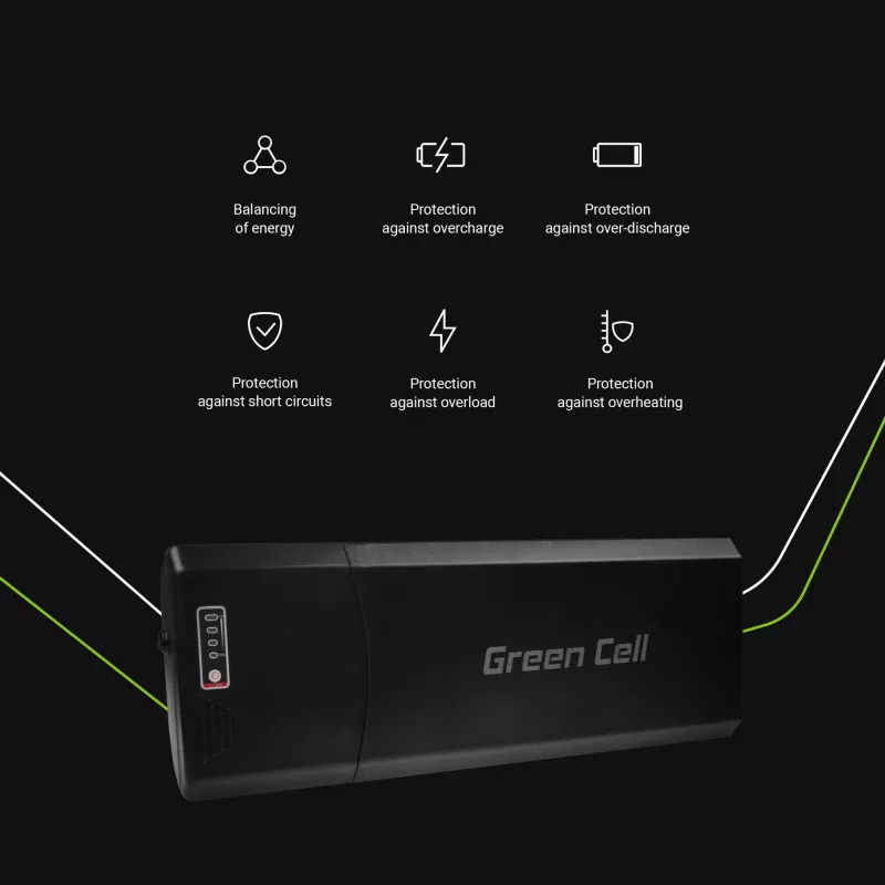 E-bike-accu – bagagedrager – 24 V – 13 Ah