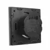 Maclean MCE712B Touch-lichtschakelaar, dubbel (wissel/kruis), zwart