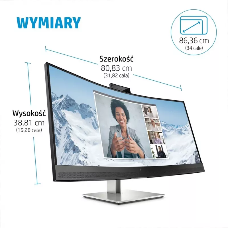 Monitor HP E34m G4 34 inch Wide Quad HD 3440 x 1440 pixel