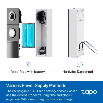 TP-Link Tapo Videodeurbelcamera 1 × D235, 1 × D100C
