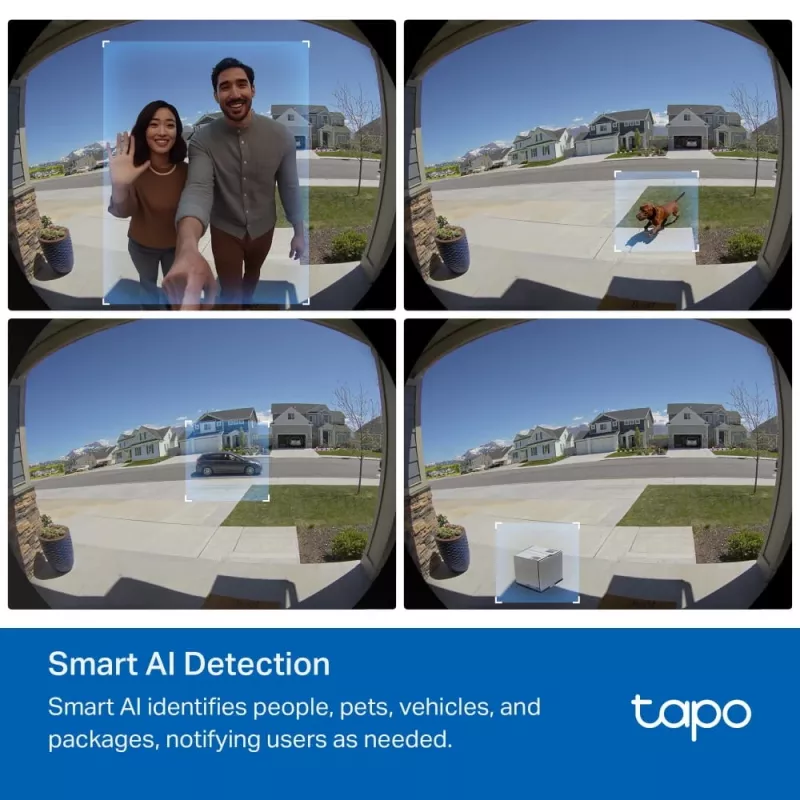 TP-Link Tapo Videodeurbelcamera 1 × D235, 1 × D100C