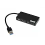 iBox IUH3F56 Interface-hub USB 3.2 Gen 1 (3.1 Gen 1) Type-A 5000 Mbit/s Zwart