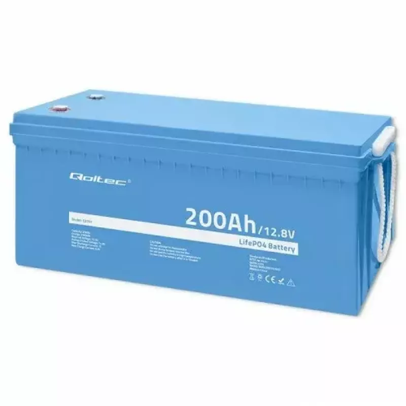 Qoltec 53707 Voertuigaccu Lithium-ijzerfosfaat 200 Ah 12,8 V