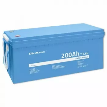 Qoltec 53707 Voertuigaccu Lithium-ijzerfosfaat 200 Ah 12,8 V
