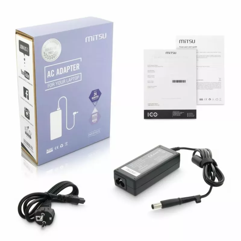 Voeding MITSU HP 18,5V 3,5A voor HP laptops, MPN 5ZM024