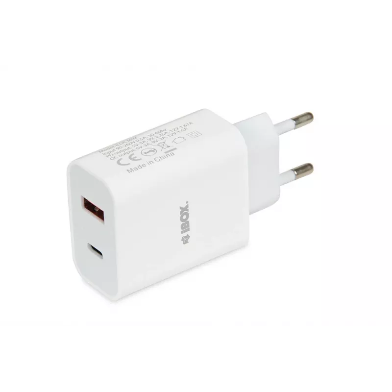 Indoor-oplader iBox C-36 Universeel Wit USB-snelladen