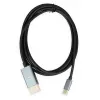 Videokabel-adapter IBOX ITVCDP4K USB Type-C naar DisplayPort 1,8 m zwart