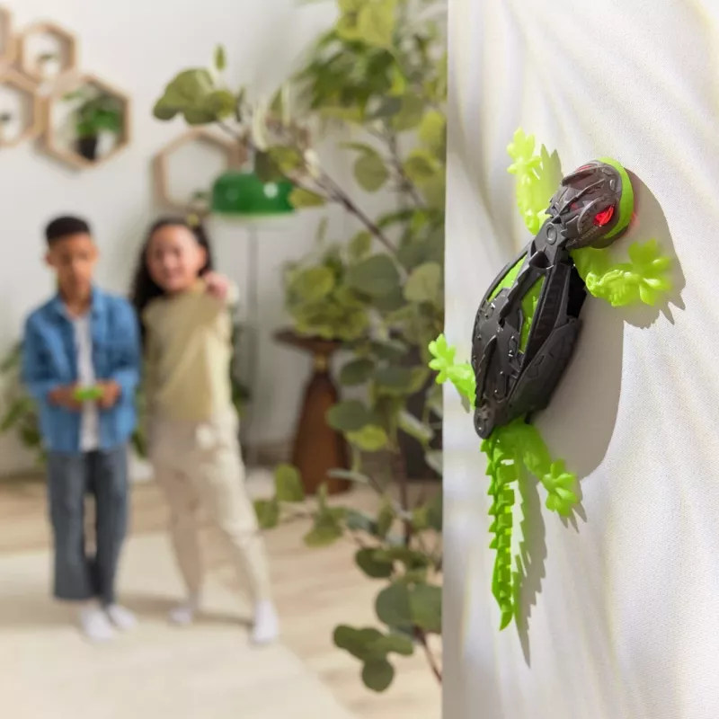 HEX BOTS | Interactieve speelgoed wandkruipende gekko RC-robot | Groen/Grijs