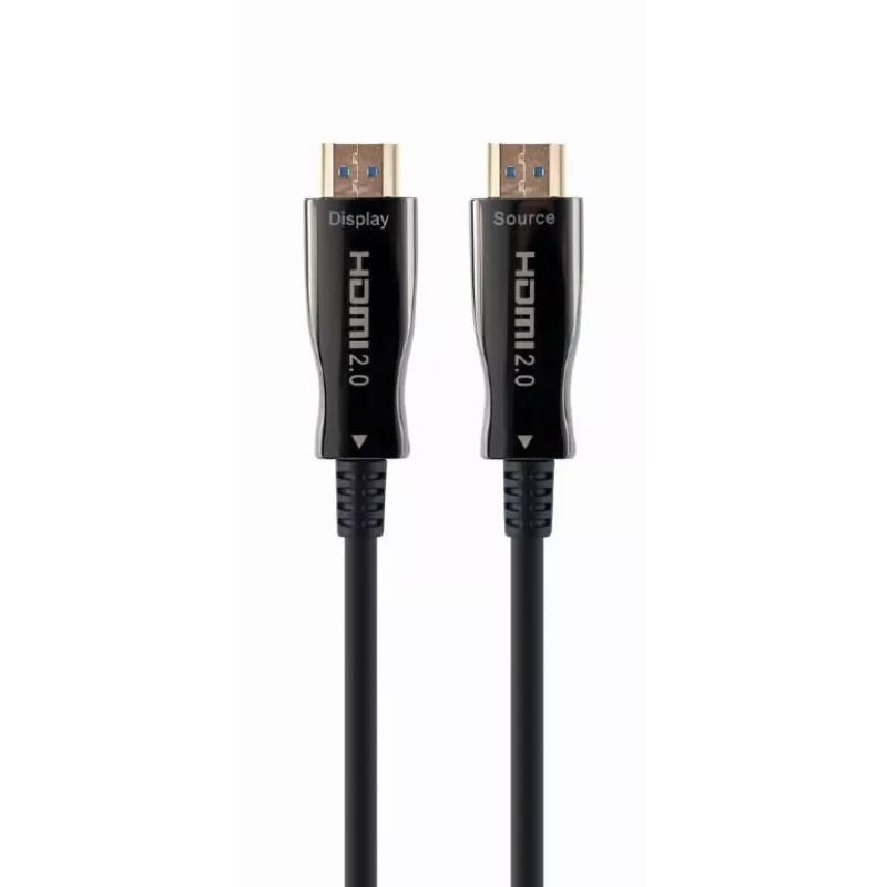 HDMI-kabel Gembird CCBP-HDMI-AOC-50M-02 50 m, HDMI type A, HDMI 2.0, 18 Gbit/s, zwart
