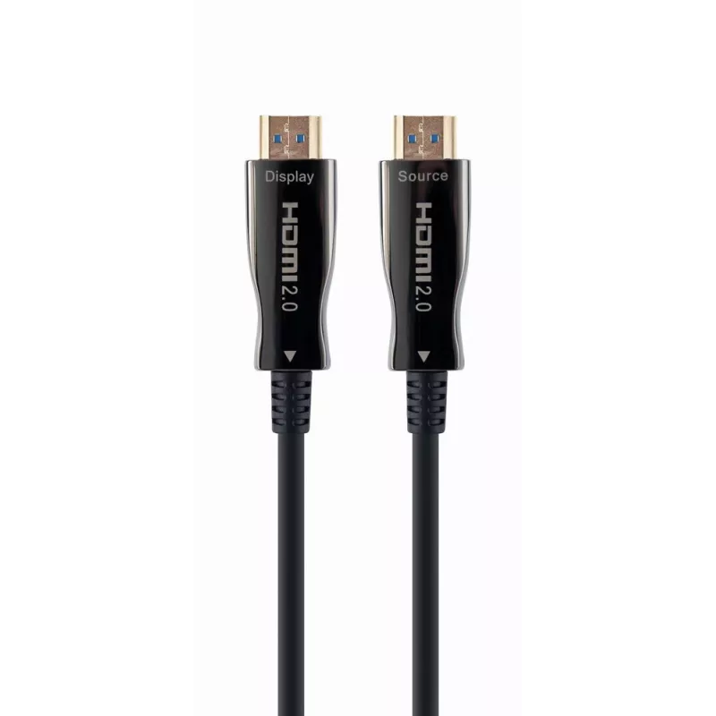 HDMI-kabel Gembird CCBP-HDMI-AOC-50M-02 50 m, HDMI type A, HDMI 2.0, 18 Gbit/s, zwart