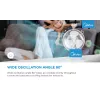Tafelventilator Midea FT40-21M — 40 cm diameter, 3 snelheden, oscillatie, 25 W, Wit