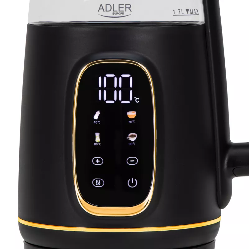 ADLER AD 1305 waterkoker zwart-goud