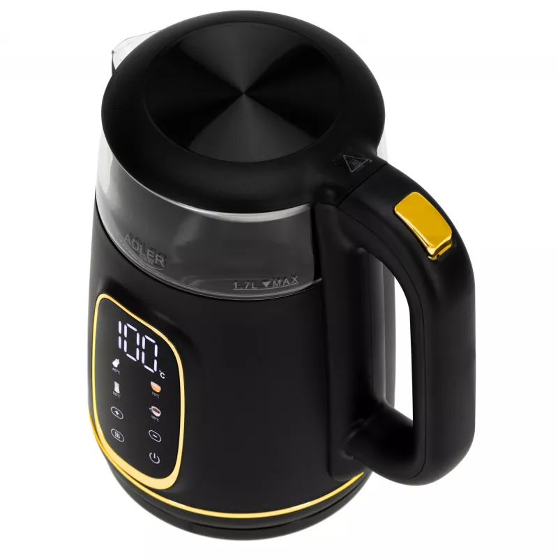 ADLER AD 1305 waterkoker zwart-goud