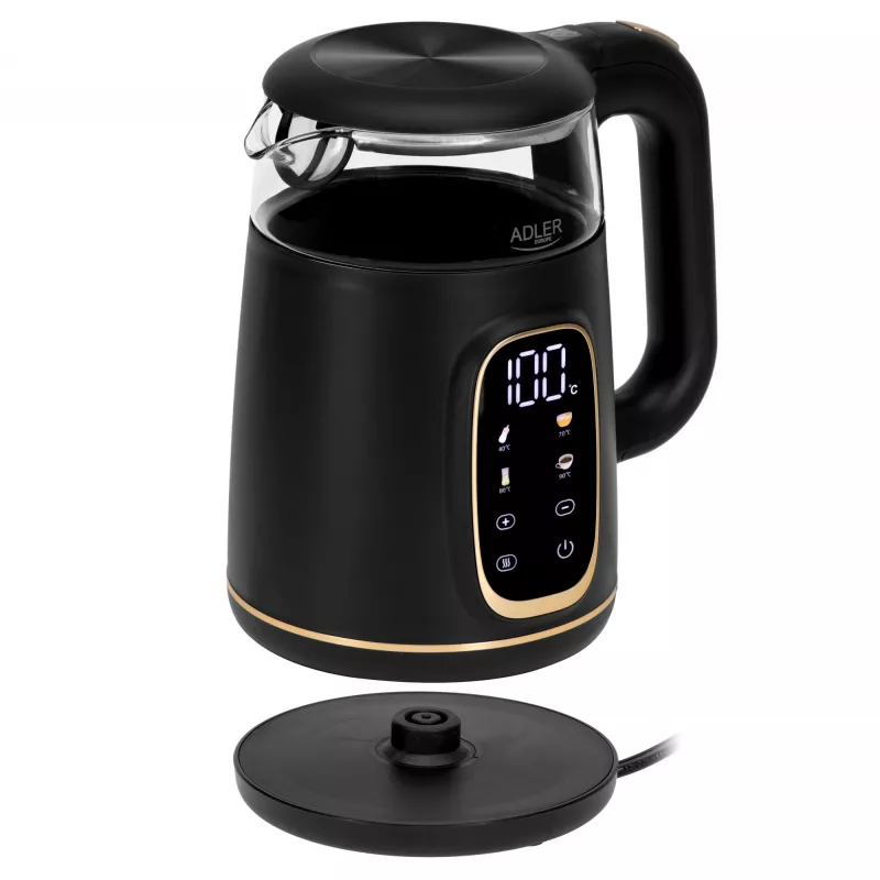 ADLER AD 1305 waterkoker zwart-goud