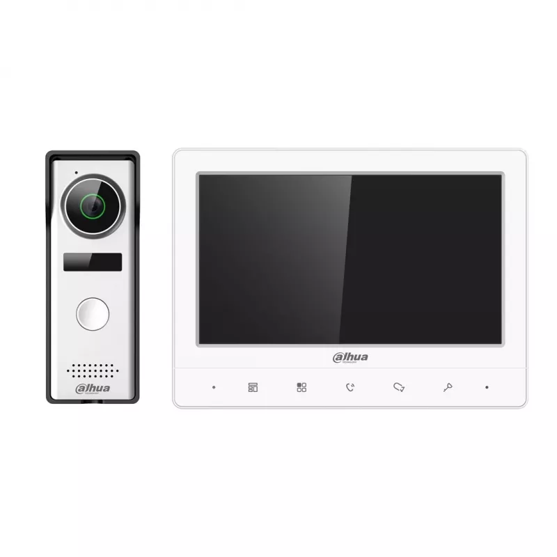 Dahua analoog video-deurintercomset voor eengezinswoning VTO1000J deurstation, 1,3 MPx CMOS-camera KTA02