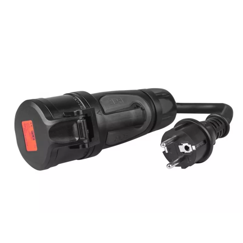 Green Cell EVAK01 Adapter, CEE 16 A 400 V 5P naar Schuko 230 V, rood